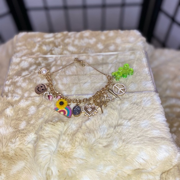 Peace, Love & Happiness Charm Bracelet - Picture 7 of 7